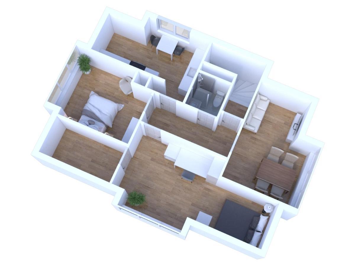 Schoenes City-Apartment Mit 2 Schlafzimmer, Parkplatz, Ruhig Und Hell, D46-Dg Oldenbourg Extérieur photo